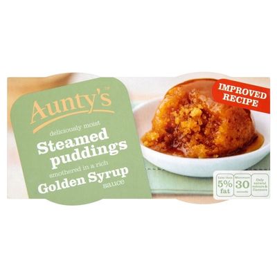 Aunty's Golden Syrup Steamed Puddings (2x110g) - Pack of 2