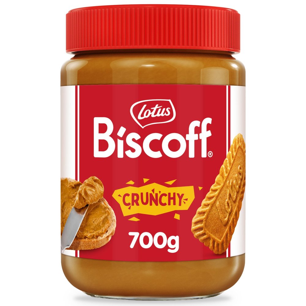 Biscoff - Sweet spread - Crunchy - Caramelised biscuit flavor - Vegan - Nut free - No colours or added flavours - 700g