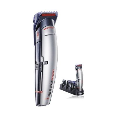 BaByliss Unisex Adults Hair Trimmer, Cordless, Stainless Steel Blades, Trimming, Facial Hair, Nose Hair, Light Shaping, Outlining, Dry Shaving, Edging
