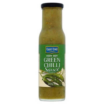 East End Very Hot Green Chilli Sauce (260g) - Pack of 2