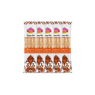 Jannis Sesame Bar, 70 g, Pack of 15