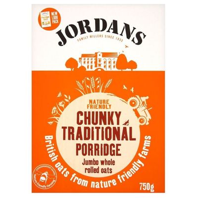 Jordans Porridge Oats Traditional (750g) - Pack of 2