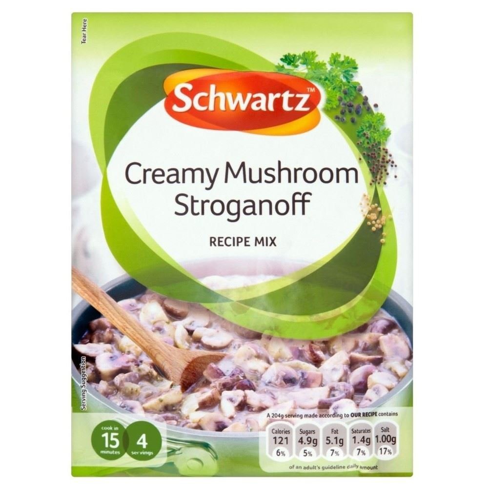 Schwartz Creamy Mushroom Stroganoff Recipe Mix (35g) - Pack of 2