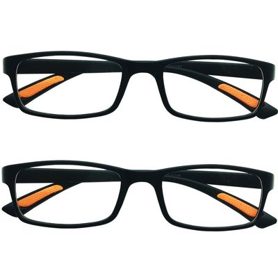 2 Pairs of Southern Seas Lightweight Flexi Frame Mens Womens Reading Glasses