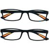 2 Pairs of Southern Seas Lightweight Flexi Frame Mens Womens Reading Glasses view 1