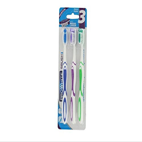 DECTRA PHARM - Lot de 3 Brosses Dents Mdium Pro White Brush