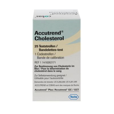 Accutrend Cholesterol Testing Strips x 25