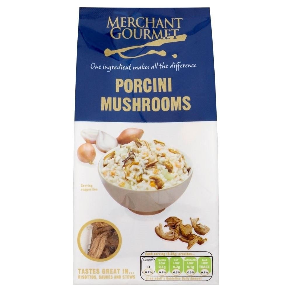 Merchant Gourmet Porcini Mushrooms (25g) - Pack of 2