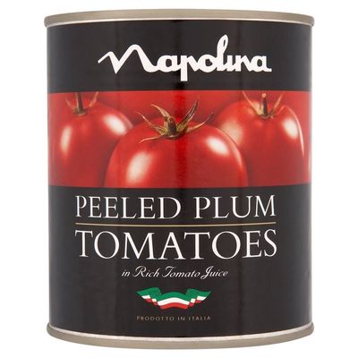 Napolina Peeled Plum Tomatoes in Tomato Juice (400g) - Pack of 2