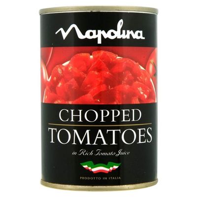 Napolina Chopped Tomatoes in Tomato Juice (400g) - Pack of 2