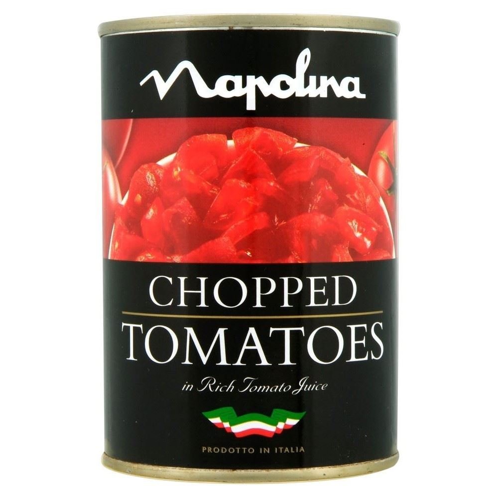 Napolina Chopped Tomatoes in Tomato Juice (400g) - Pack of 2