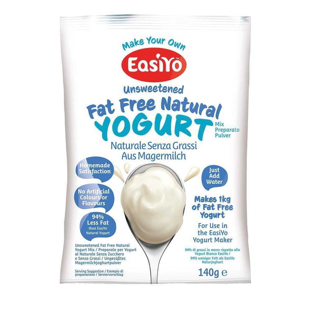 EasiYo Fat Free Natural Yogurt Mix - 140g