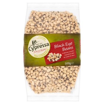 Cypressa Black Eye Beans 500 g (Pack of 12)