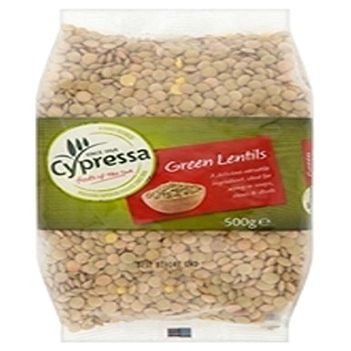 Cypressa Green Lentils 500 g (Pack of 12)