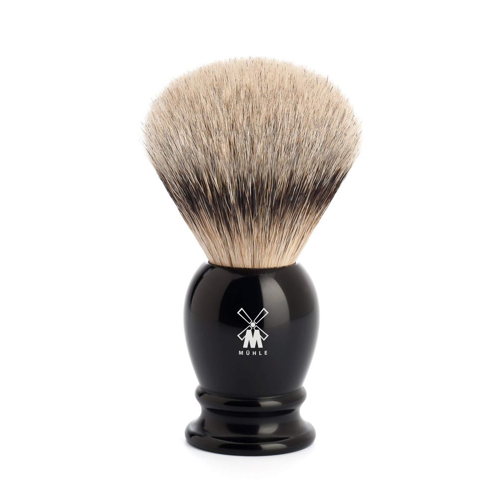 MHLE Classic Silvertip Badger Shaving Brush (Large, Black)