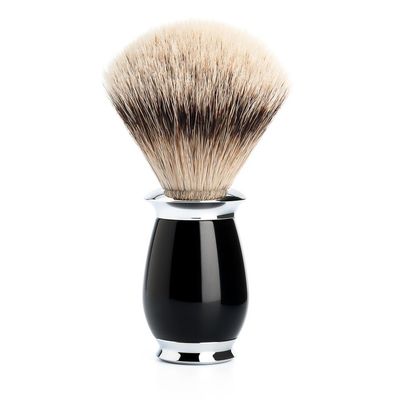091K56 MHLE PURIST, Black Silvertip Badger Shaving Brush