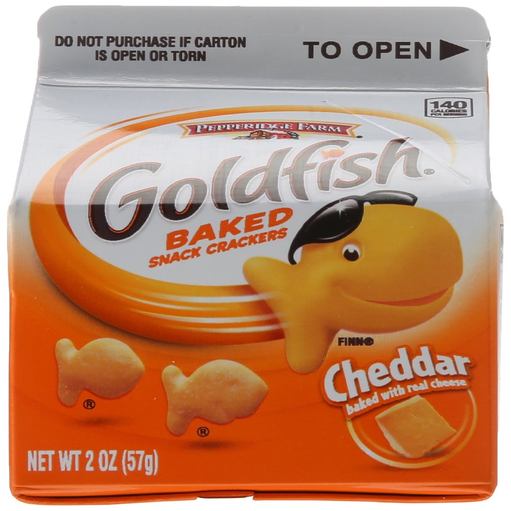 Pepperidge Farm Goldfish Cheddar Crackers, 2 Ounce (Pack of 12)
