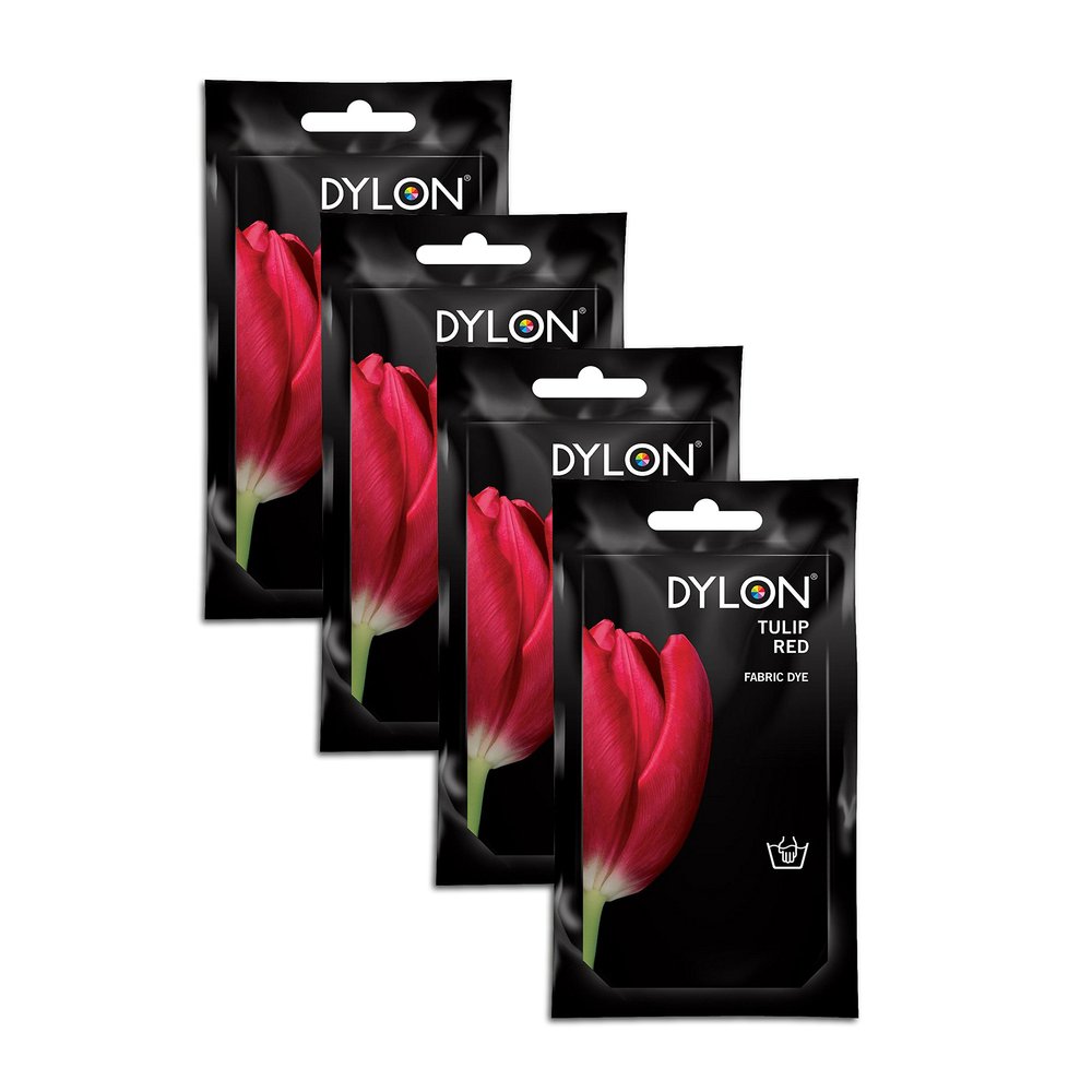 4 X DYLON Tulip Red Hand Dye 50g