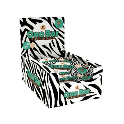 Go Fitness Delicious Protein Ono Bar Wild Coco Loco 12-Pack High-Protein Snack, Low-Sugar, Tropical Coconut Flavour, Soft & Chewy Texture