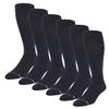 6 Pairs Pack Men's Dr Motion Graduated Compression Therapeutic Socks 8-15 mmHg 10-13 (6 Black) by Sox Market view 1