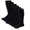 6 Pairs Pack Men's Dr Motion Graduated Compression Therapeutic Socks 8-15 mmHg 10-13 (6 Black) by Sox Market view 2