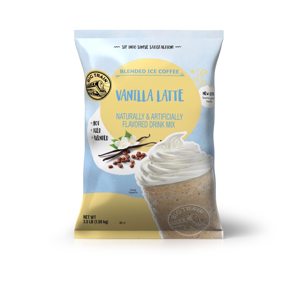 Big Train Blended Ice Coffees Vanilla Latte Bulk 3.5lb Bag - 2 Bags by Big Train