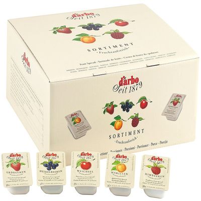 Darbo - Fruit Spread 100 Servings - Mix Assortment - 100 x 25 gr.