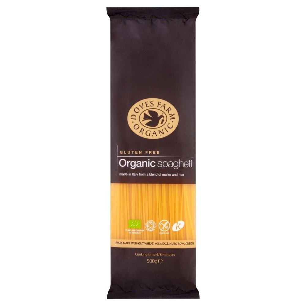 Doves Farm Organic Gluten Free Maize & Rice Spaghetti (500g) - Pack of 6