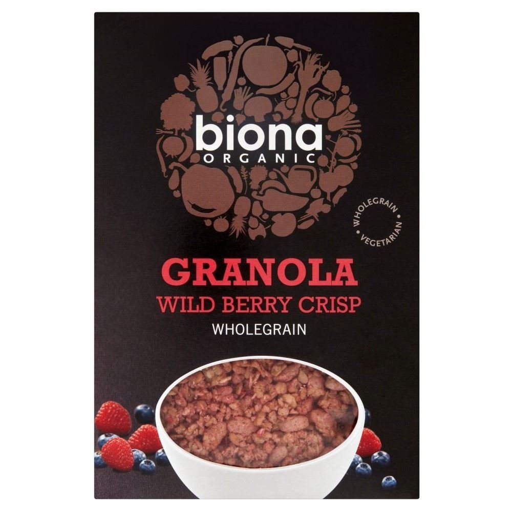 Biona Organic Wild Berry Crispy Granola (375g - Pack of 6