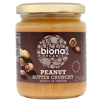 Biona Organic Peanut Butter Crunchy (free from Palm Fat 250g