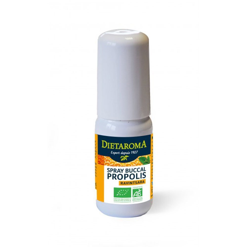 DIETAROMA Bio Propolis Spray 20ml - Miel, Propolis, Eucalyptus, Cinnamon, Clove, Ravintsara, Pine