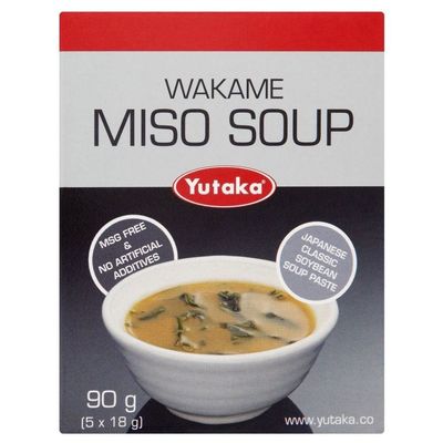Yutaka Japanese Miso Soup (5 per pack - 90g) - Pack of 6