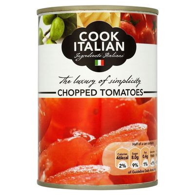 Cook Italian Chopped Tomatoes (390g) - Pack of 6