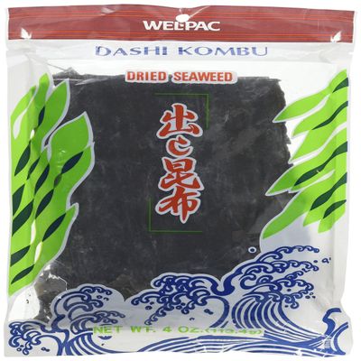 Dried Konbu Seaweed for Broth 4 oz