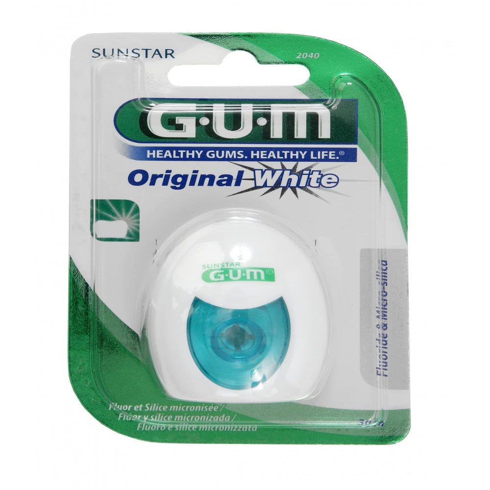 6x Gum Original White Floss 30 M 30 M 6