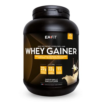 EAFIT Whey Gainer - 50% Whey 50% Carbohydrates - Vanilla - 750g