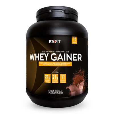 EAFIT - Whey Gainer - 50% Whey 50% Carbohydrates - Chocolate - 750g