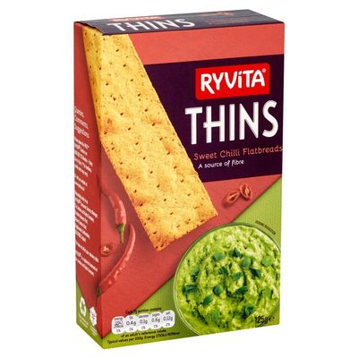 Ryvita Thins Sweet Chilli 125G x 4 by Ryvita