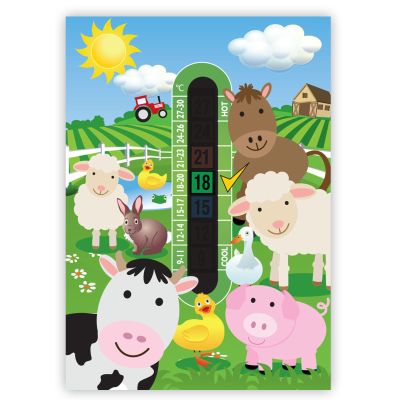 Farmyard Nursery and Baby Room Thermometer