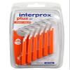 12x Interprox Plus Interdental Brushes Orange Super Micro 6 Pack (12x Pack of 6) view 1