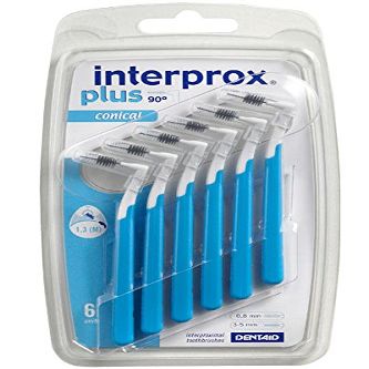 Interprox Plus Conical Interdental Brushes, Blue, 6 Packs of 6