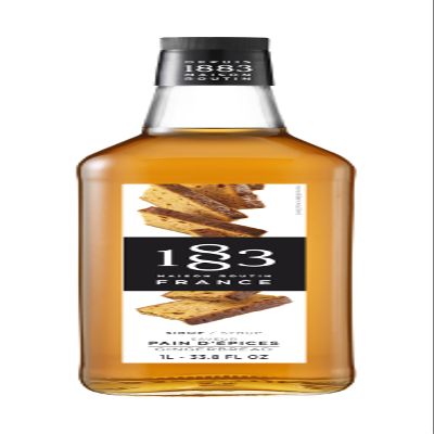 1883 Maison Routin Premium Gingerbread Syrup - Flavoured Syrup for Coffee, Desserts, Cocktails, Vegan-Friendly, Allergen-Free, No Artificial Colours, 1L Glass Bottle