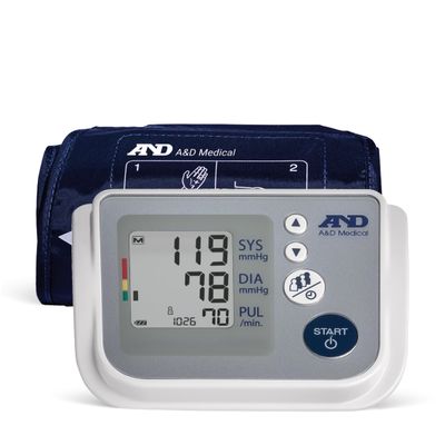 A&D Multi-User Digital Blood Pressure Monitor with Wide Range Cuff,