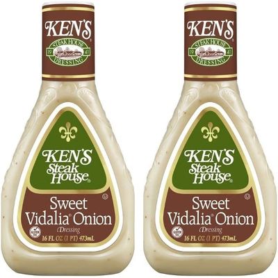 Ken's Steak House Sweet Vidalia Onion Dressing 16oz Bottle (Pack of 2) by Ken's Steak House