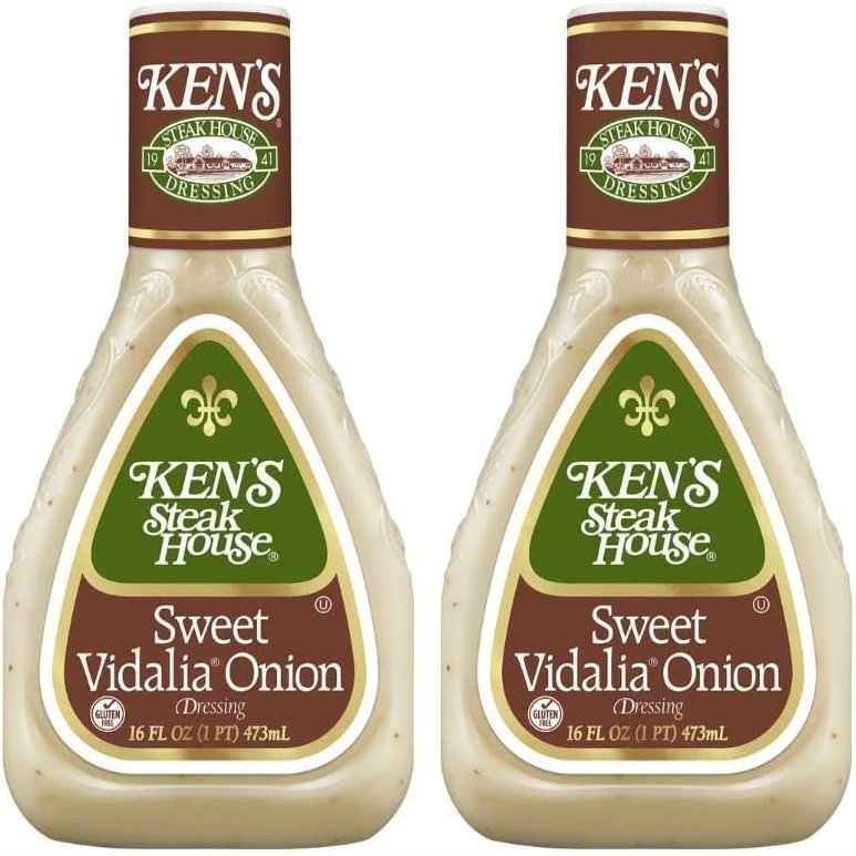 Ken's Steak House Sweet Vidalia Onion Dressing 16oz Bottle (Pack of 2) by Ken's Steak House