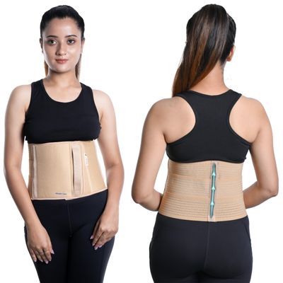 Wonder Care Abdominal Binder for Men and Women/Postpartum Post-Operative Post-Surgery Wrap/Abdomen Navel Umbilical Hernia Support Belt (L)