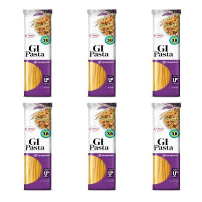 GI Pasta Spaghetti | High Protein & High Fibre | Low Glycaemic Index | GLP-1 Friendly | Natural Ingredients | Slow-Release Carbohydrate (pack of 6)