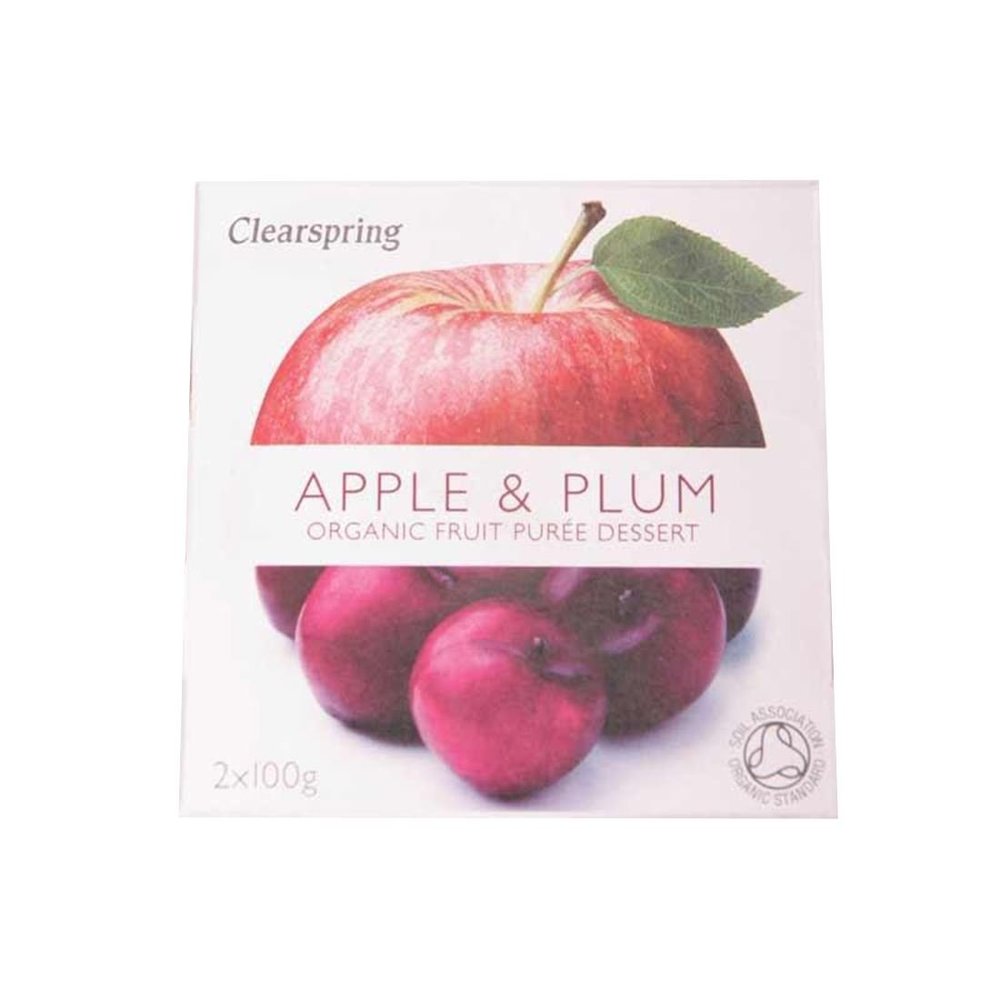 Clearspring | Apple & Plum Puree - Organic | 12 x 2X100G