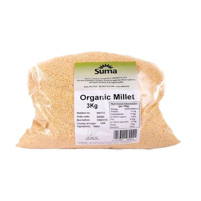 Suma Bagged Down Millet - Organic 3KG