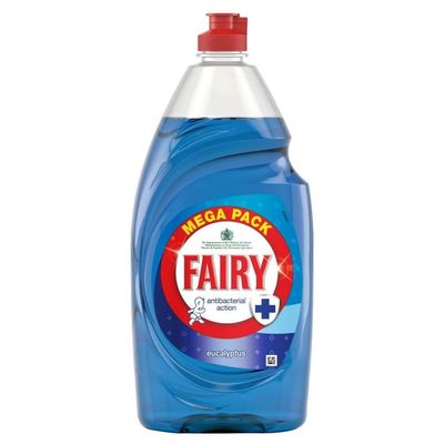 Fairy Antibacterial Washing Up Liquid Eucalyptus (870ml) - Pack of 2